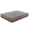 angle view of grey thick premium spring mattress