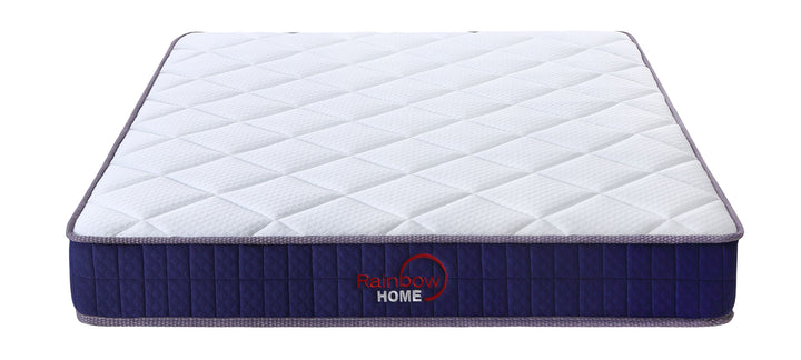 white and purple bonnell coil mattress from Rainbow Home 