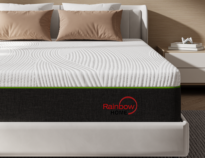 corner view of the Chicago spring memory foam mattress with detachable mattress cover