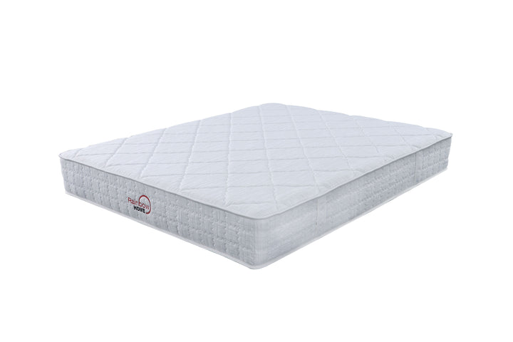 angle view of the white Berlin Pocket Spring Rainbow Home Mattress