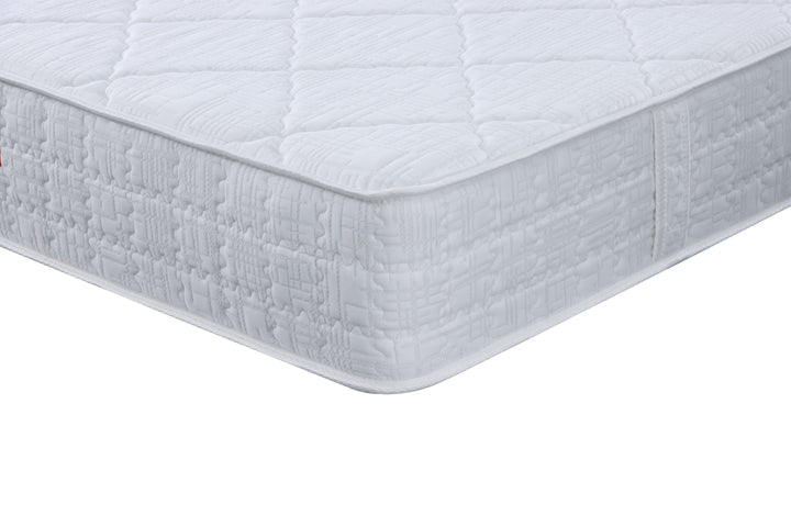 corner of the white Berlin Pocket Spring Rainbow Home Mattress