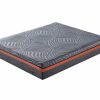 angle view of grey thick premium spring mattress from Rainbow Home